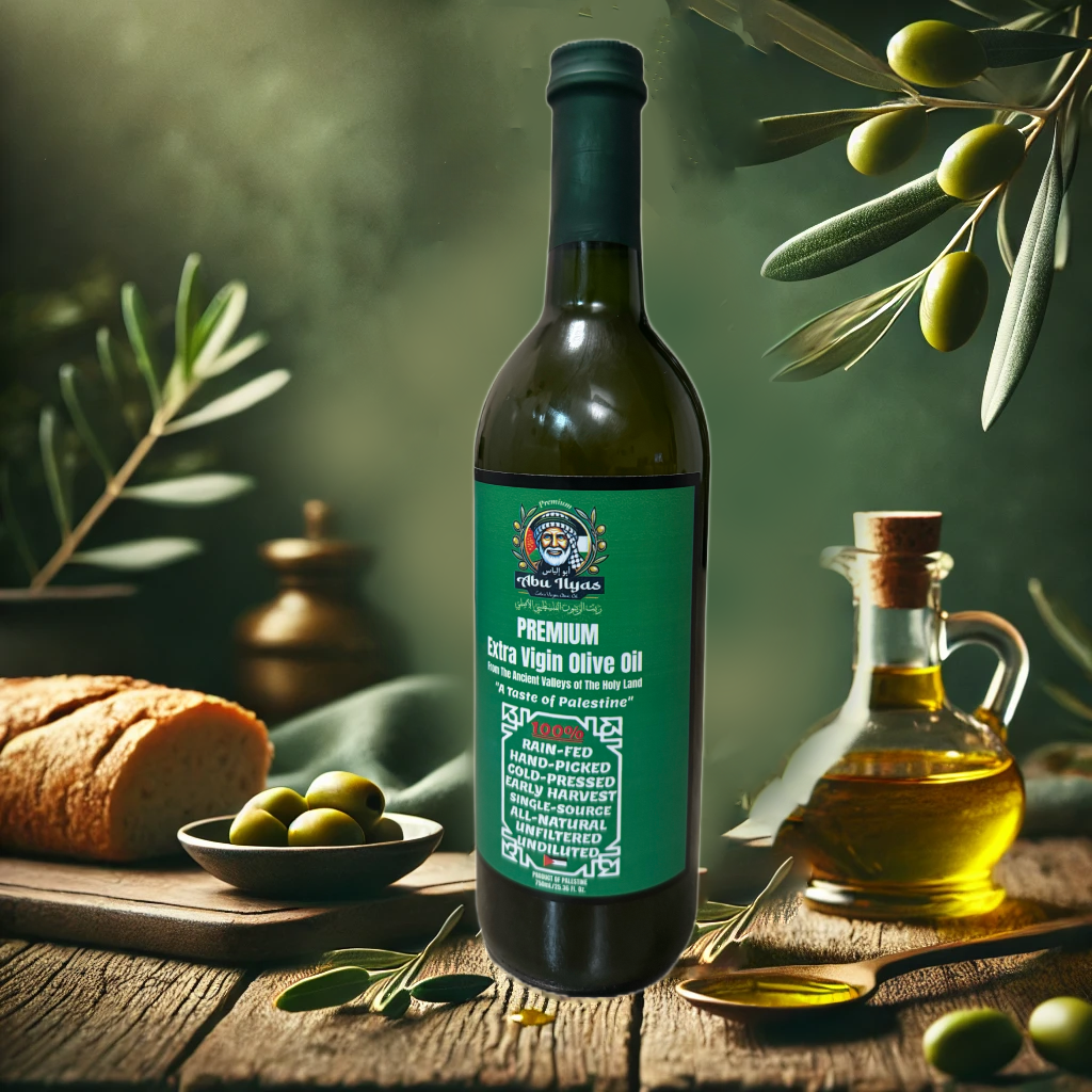 750 mL Pemium Palestinian Extra Virgin Olive Oil Hand-Crafted